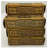 Vintage Butterfly Tints Silk And Woolen Dyes In Original Boxes Minneapolis Minnesota And More