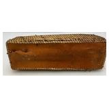 Est. $155.00 - $325.00 Antique Native American Birch Back And Porcupine Quill Trinket Box  9" L x 2 1/2" H x 3" W