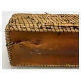 Est. $155.00 - $325.00 Antique Native American Birch Back And Porcupine Quill Trinket Box  9" L x 2 1/2" H x 3" W