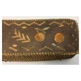 Est. $155.00 - $325.00 Antique Native American Birch Back And Porcupine Quill Trinket Box  9" L x 2 1/2" H x 3" W