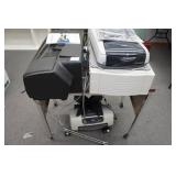 Rolling Shelf with Printers