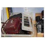 Metal Shelf with Contents