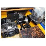 Metal Shelf with Contents