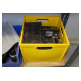 Metal Shelf with Contents