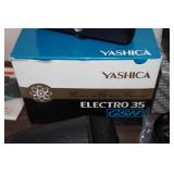 Vintage Yashica Electro 35 35mm SLR Camera and Accessories