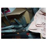 Contents of Shelves - Bar Clamps, Sporting Goods, Cameras, Tools