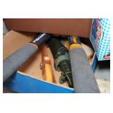 Contents of Shelves - Bar Clamps, Sporting Goods, Cameras, Tools