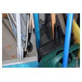 Assorted Shovels, Brooms and Loppers