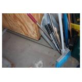 Assorted Shovels, Brooms and Loppers