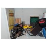 Metal Cabinet with Contents - Casters, Tools