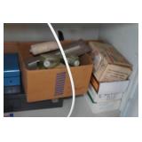 Metal Cabinet with Contents - Casters, Tools