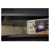 Wall Shelf with Contents - Spiral Saw, Vise Grips, Chassis Punch Set