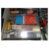 Contents of Drawer - Carving Tools, Wrenches, Drivers