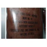 Cabinet of Drawers with Contents - Light Bulbs, MREs, Antique Cameras and Lenses