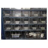 Small Parts Organizer with Contents - Fasteners, Nylon Lock Nuts