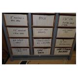 Organizer with Contents - Nails and Anchors