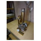 Antique Brass Bausch and Lomb Microscope
