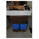 Assorted Parts - Knobs, Flash Assemblies, Electric Motor, Dolly