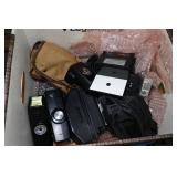 Assorted Parts - Knobs, Flash Assemblies, Electric Motor, Dolly