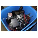 Assorted Parts - Knobs, Flash Assemblies, Electric Motor, Dolly