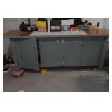 Work Bench with Cabinets - On Casters