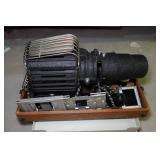 Antique Projector in Case and Dolly