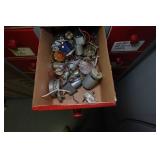 Drawered Organizer with Contents and Shelves - Fittings, Electrical