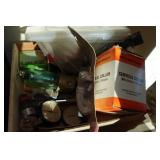 Drawered Cabinet and Contents - Fishing Rod, Tools, Fasteners