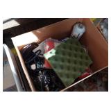 Drawered Cabinet and Contents - Fishing Rod, Tools, Fasteners