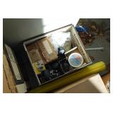 Drawered Cabinet and Contents - Fishing Rod, Tools, Fasteners