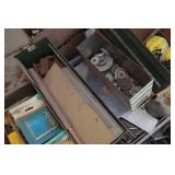 Drawered Cabinet and Contents - Fishing Rod, Tools, Fasteners