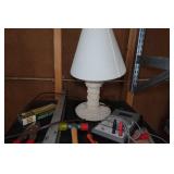 Workstation with Contents - Tool Box, Plastic Tote