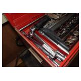 Tool Box with Tools - Craftsman 3/4" Ratchet, Wrenches, Sockets