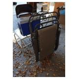 Lounger Chair, Cooler, Outdoor Table