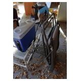 Lounger Chair, Cooler, Outdoor Table