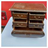 Small Dresser Top Jewelry or Other Cabinet 16" tall