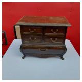 Small Dresser Top Jewelry or Other Cabinet 16" tall