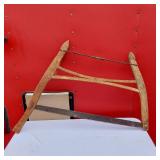 Vintage Wooden Frame Hand Saw
