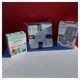 BellaRusso Weighted Neck Wrap and Silk Touch Throw, Nizoni Electronic Heating Pad