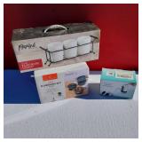 Parini Cookware 3 Cup Flatware Caddy, Ramekin Set, Rechargeable Water Dispenser