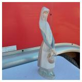 LLADRO # 4501 Figurine of a Woman Holding a Basket approximately 11 inches tall, porcelain collectible