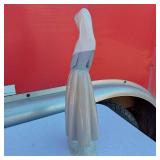 LLADRO # 4501 Figurine of a Woman Holding a Basket approximately 11 inches tall, porcelain collectible