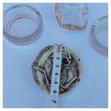 Variety of Ash Trays, Including Broken Marlboro Skeleton Ash Tray