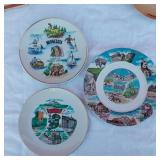 Classic Treasures Mailman Bear and Minnesota, South Dakota, Ireland Collector Plates