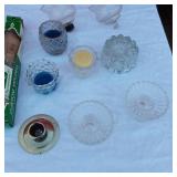 Large Lot of Various Candle Holders and Candle