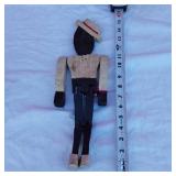 Folk Art Dancing Men - Cowboy Made in Columbia Carpenter Shop