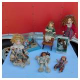 Variety of Dolls including Schooltime with Tiffany some Porcelain
