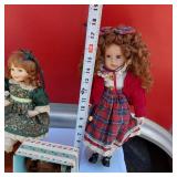 Variety of Dolls including Schooltime with Tiffany some Porcelain