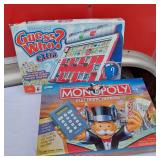 Board Games and Puzzles Clue, Monopoly, Disney Scene It, Scrabble
