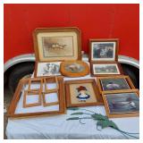 Picture Frames and Various Wall Art Including Loons, Cowboys and More
